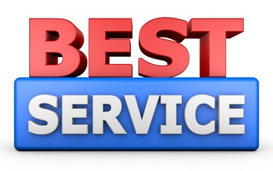 Best Service 3D Text