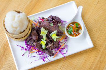 Sunshine Grill pork with sticky rice