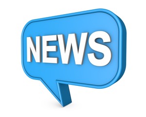 News 3D Speech Bubble