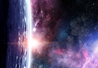 Space planets and nebula © Sergey Nivens