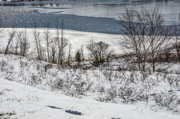 Snow and Ice on Lake Manistee 549
