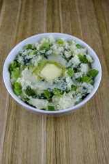 A bowl of homemade colcannon