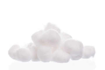 Cotton wool isolated on white