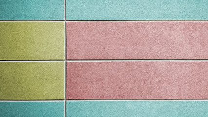 Fototapeta premium Multicolored wall panels for exterior design