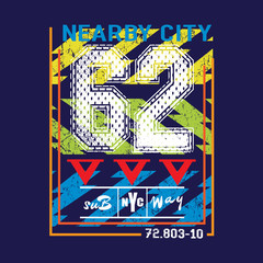 Fototapeta premium new york t shirt vector art