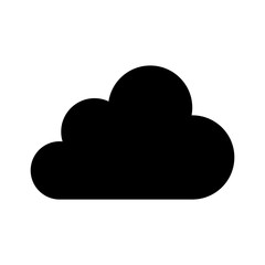 cloud icon silhouette vector