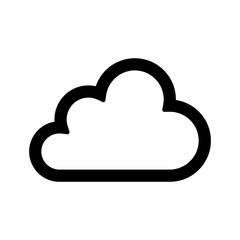 cloud icon outline vector