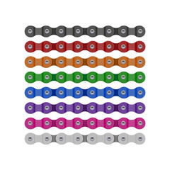 Multicolored Vector Bike or Bicycle Chain Segments