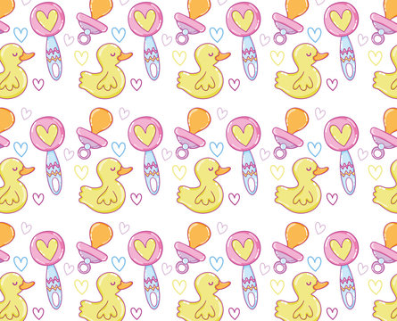 Cute cartoons pattern background