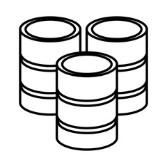 Servers disks technology vector illustration graphic design