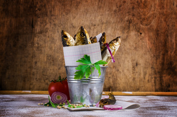 Small smoked fish