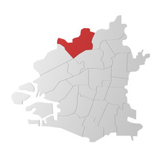 Obraz premium 大阪市 淀川区