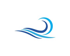 water wave Logo Template