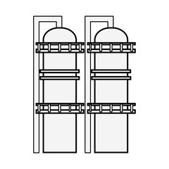 Natural gas factory vector illustration graphic design