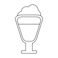 Capuccino coffee cup vector illustration graphic design