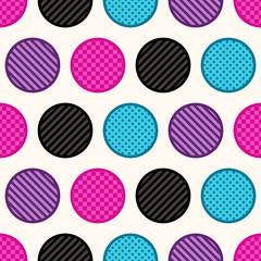 seamless texture colorful circle dots background