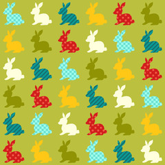 seamless rabbits pattern