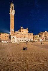 Obraz premium Siena (Italy) - The wonderful historic center of the famous city in Tuscany region, central italy, declared by UNESCO a World Heritage Site.