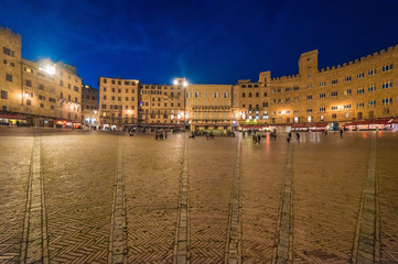 Siena (Italy) - The wonderful historic center of the famous city in Tuscany region, central italy, declared by UNESCO a World Heritage Site.
