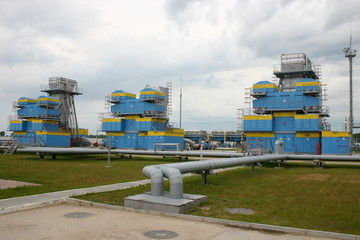 Gas station. Mreen. Chernihiv region. Ukraine