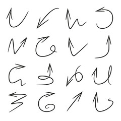 Obraz premium doodle arrows set