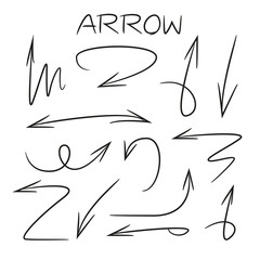 doodle arrows set