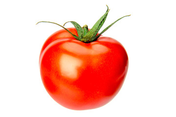 Tomato isolated on white. With clipping path.