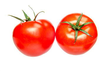 Tomato isolated on white. With clipping path.