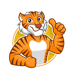 Fototapeta na wymiar Tiger mascot character design