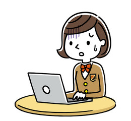 女子学生：インターネット