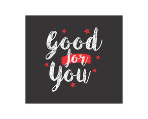 good for you text typography typeface typeset logotype alphabet image vector icon 4
