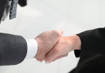 Obraz premium Business executives to congratulate the joint business agreement