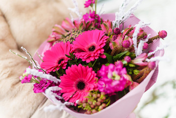 nice bouquet in the hands
