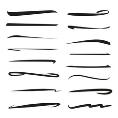hand lettering underlines lines