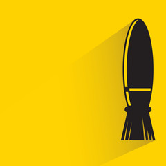 panting brush in yellow background