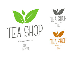 Design vector logos for a tea shop or a brand company.