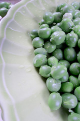 Green healthy vegetarian raw food of peas