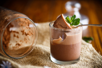 homemade chocolate mousse