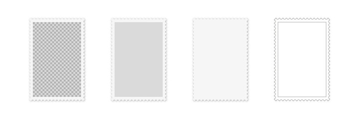 Hochformat verschiedene Briefmarken Stile