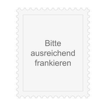 Briefmarke Bitte ausreichend frankieren