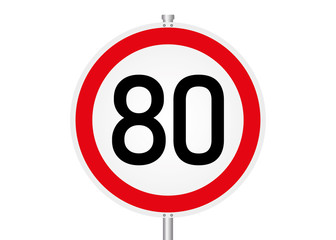 Geschwindigkeitsbegrenzung - 80