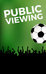 Football Public Viewing Poster