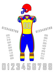 American Football Uniforms Template