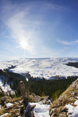 Winter mountain landscape.