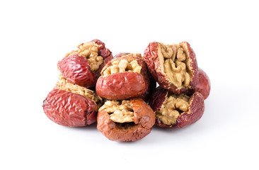 Red date stuffed with walnut