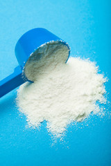Close up, baby dry powder milk.