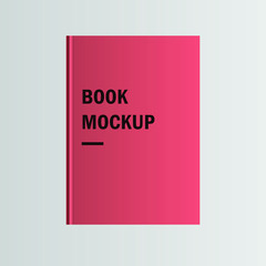 book cover mockup vector design
