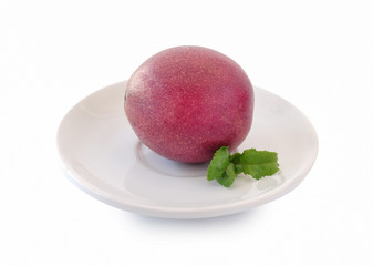 passion fruits isolated on white background