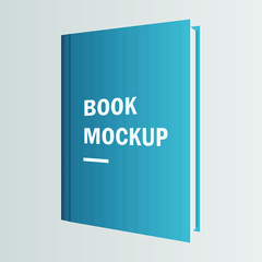 book cover mockup vector design