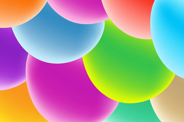 Vector design template in trendy bright gradient colors with abstract fluid shapes , Easter eggs.